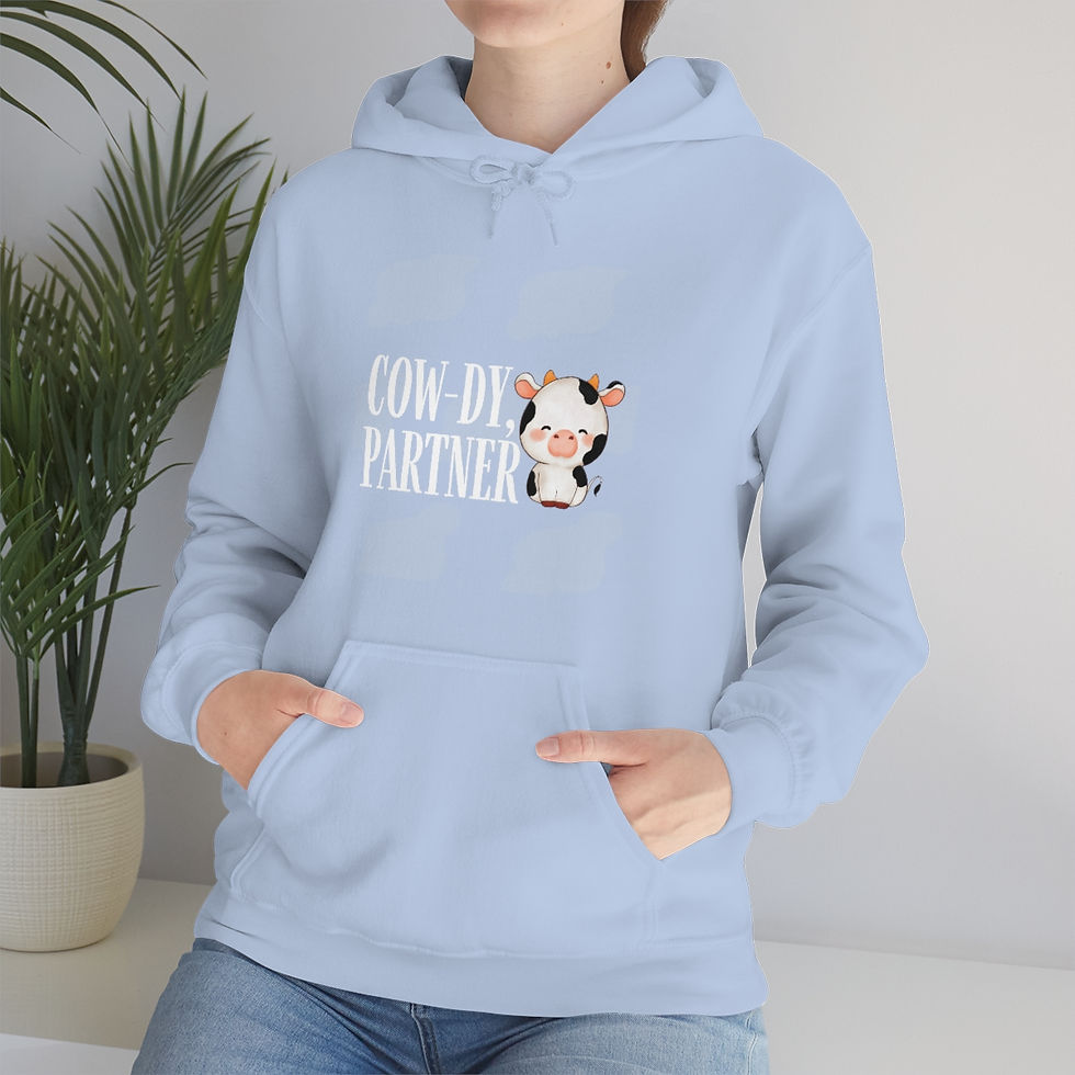 Thumbnail: Cow-dy Partner:  Unisex Heavy Blend™ Hooded Sweatshirt
