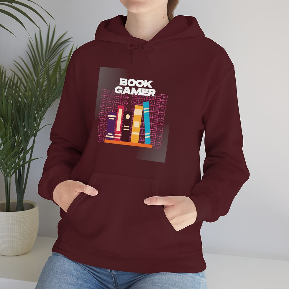 Thumbnail: Book Gamer, Stack Up: Unisex Heavy Blend™ Hooded Sweatshirt