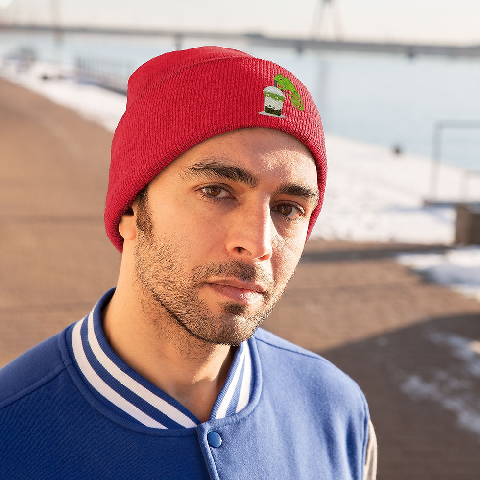 Thumbnail: Lizard Boba Knit Beanie