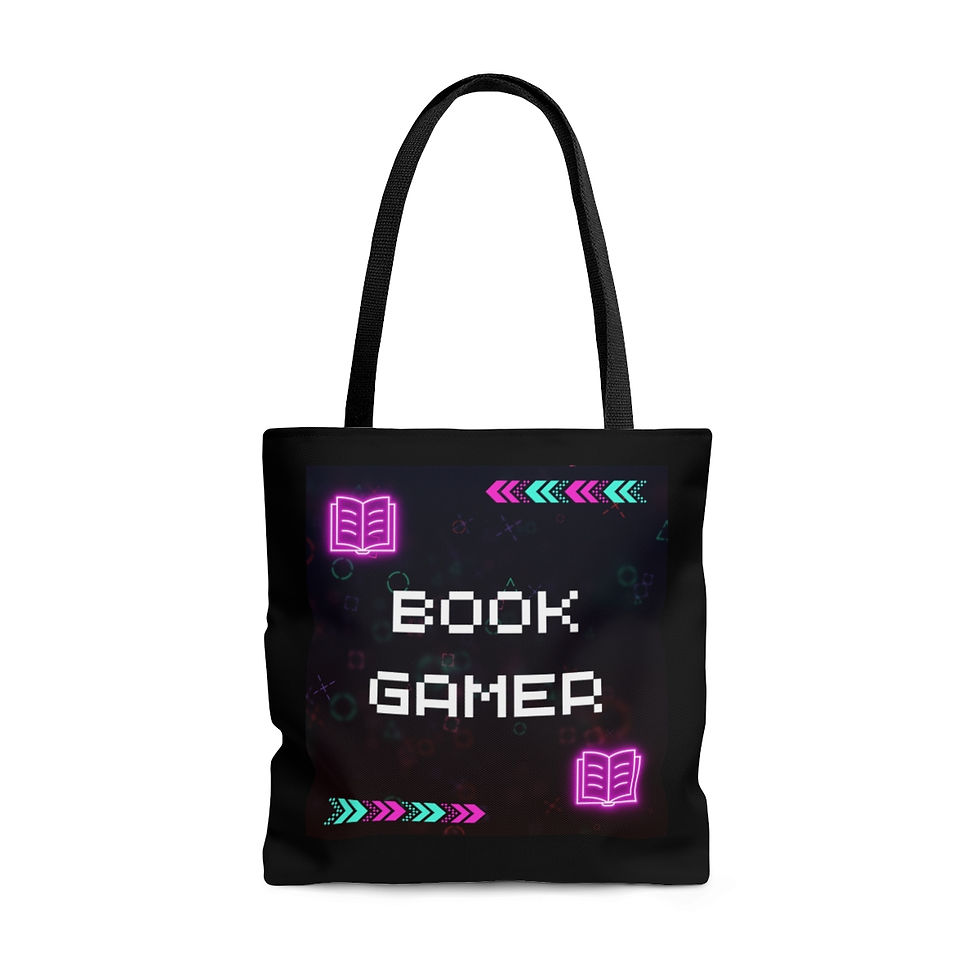 Thumbnail: Book Gamer, Pink Designs: Tote Bag