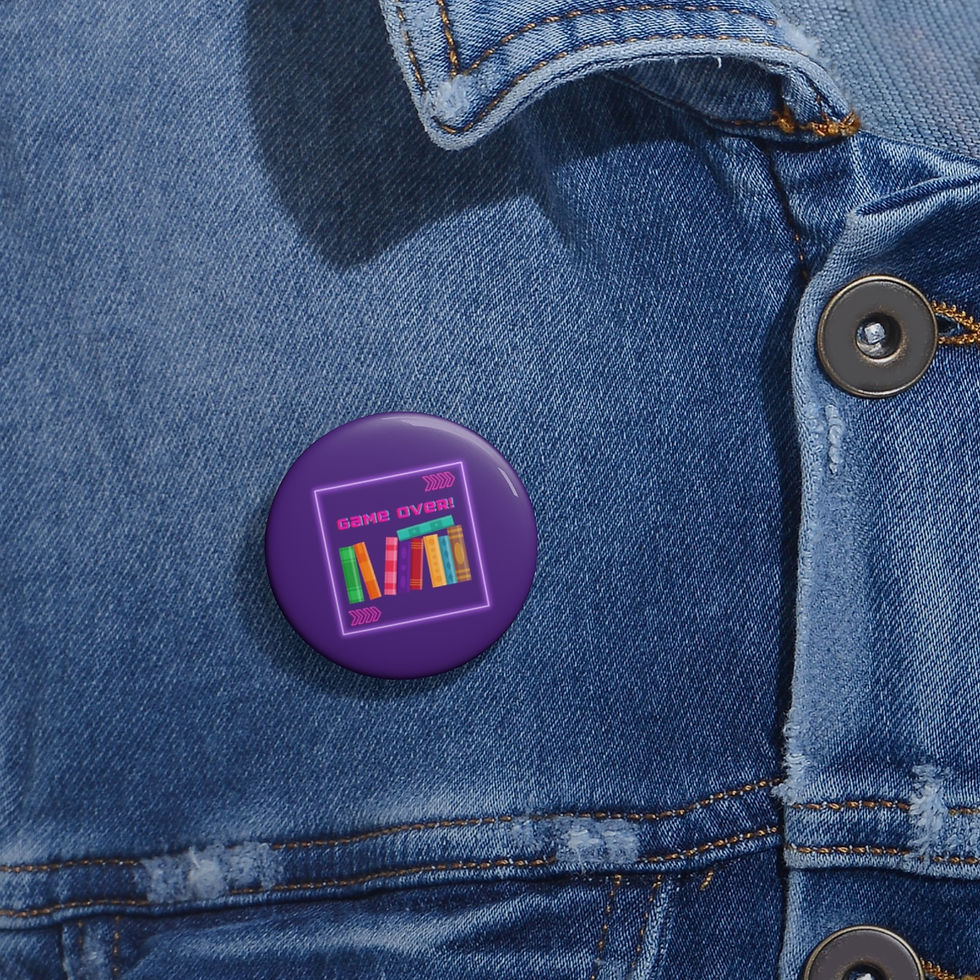 Thumbnail: Game Over Book Stack: Pin Buttons