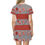 Thumbnail: Striped Santa Party Design: All Over Print T-Shirt Dress