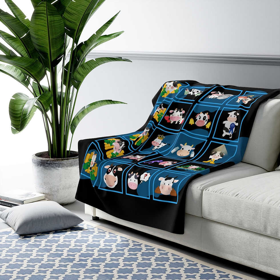 Thumbnail: All Cash Cows: High Quality Cozy Fleece Blanket
