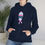Thumbnail: Ski Skull With Pink And Blue Beanie: Unisex Heavy Blend™ Hooded Sweatshirt
