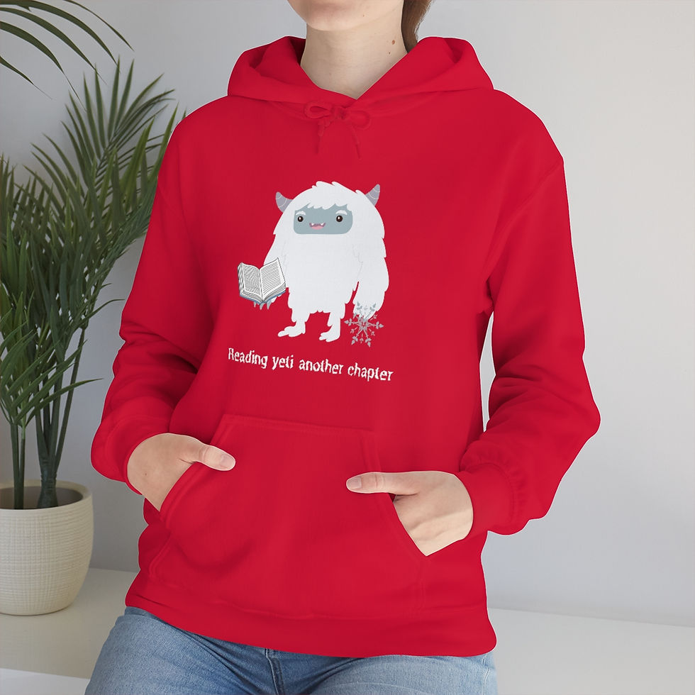 Thumbnail: Reading Yeti another chapter: Unisex Heavy Blend™ Hooded Sweatshirt