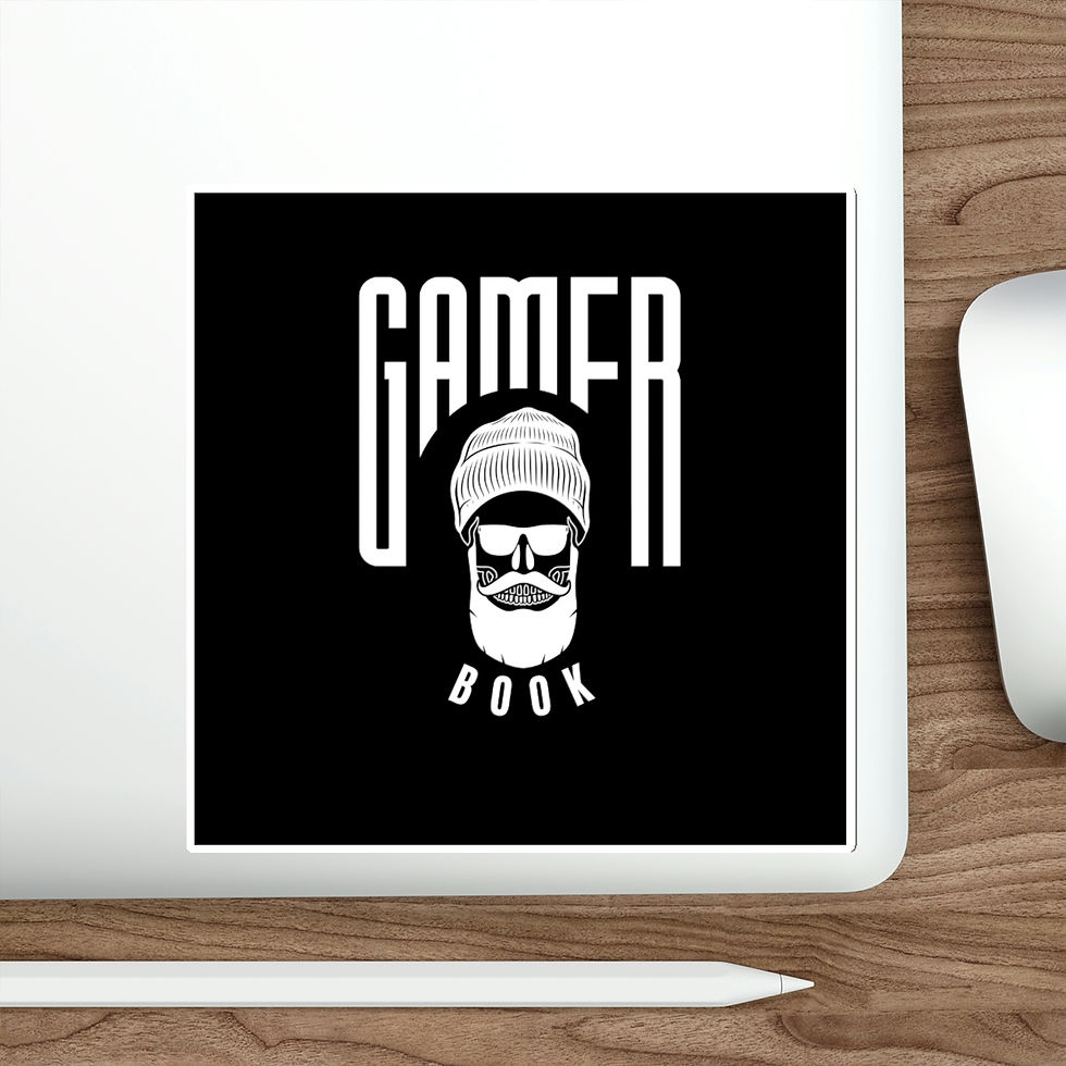 Thumbnail: Book Gamer Beanie Dude: Die-Cut Stickers
