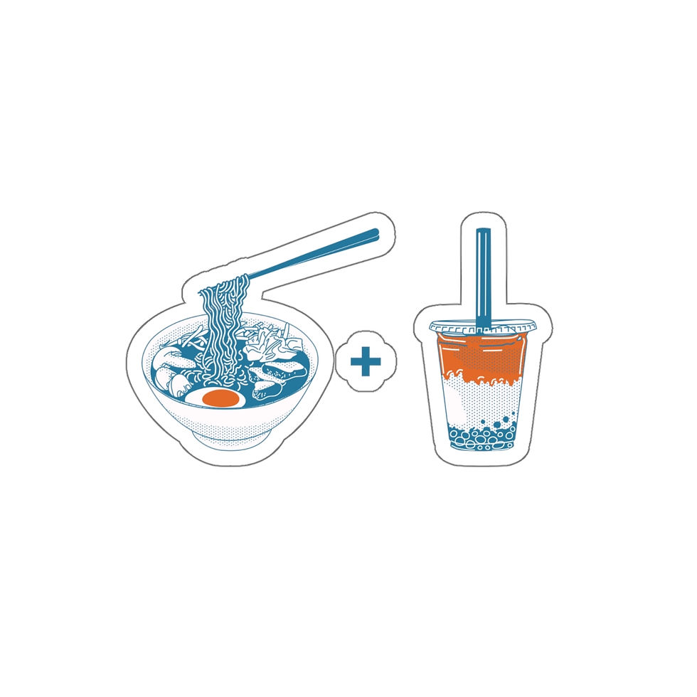 Thumbnail: Soup and Boba: Die-Cut Stickers