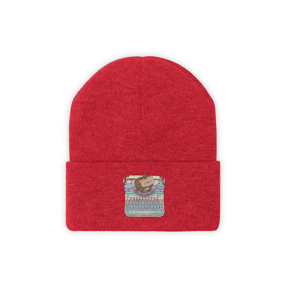 Thumbnail: Writing Buddy Hubbie: Knit Beanie