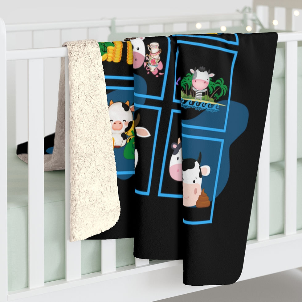 Thumbnail: All Cash Cows: High Quality Cozy Fleece Blanket