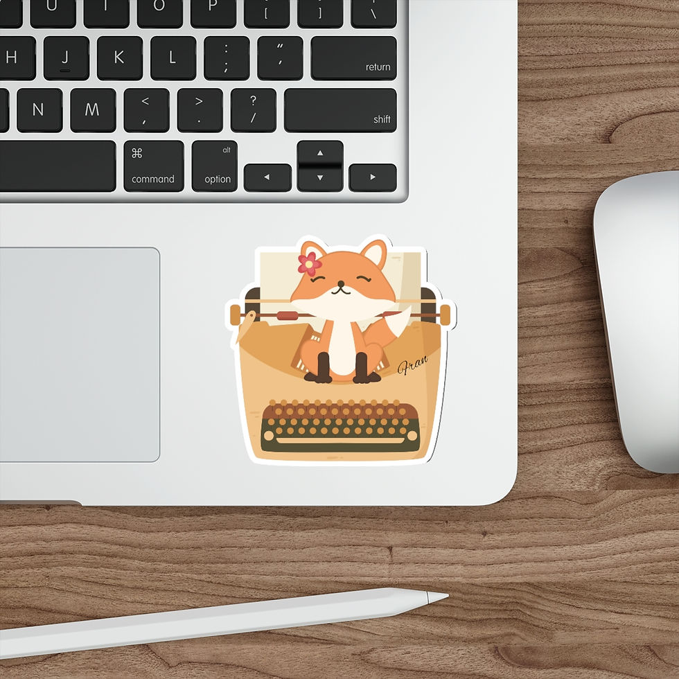 Thumbnail: Writing Buddy Fran: Die-Cut Stickers