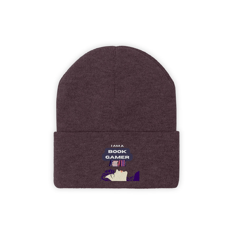 Thumbnail: I am a Book Gamer: Girl down: Knit Beanie