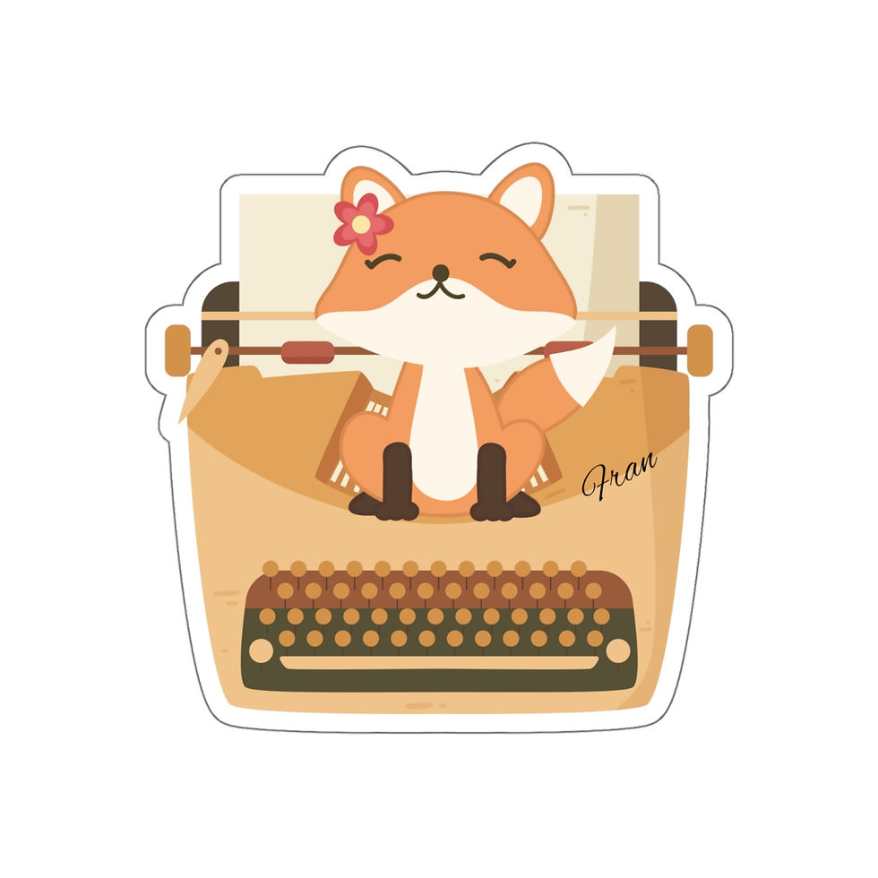 Thumbnail: Writing Buddy Fran: Die-Cut Stickers