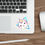 Thumbnail: Cute Unicorn In Triangle: Die-Cut Stickers