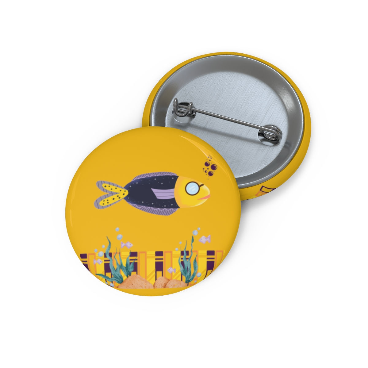 Crazy Clown Fish 3: Custom Pin Buttons
