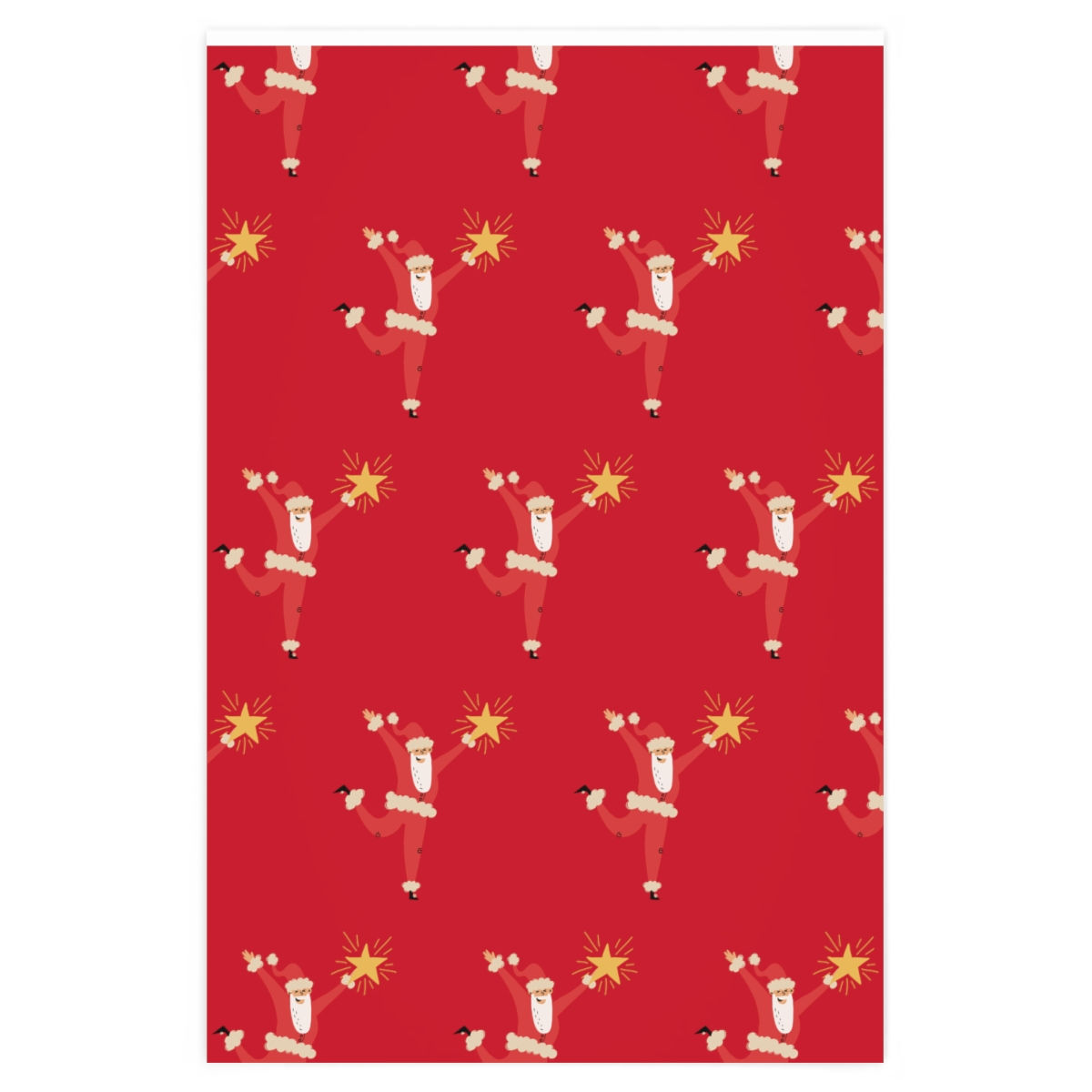 Santa With the Star: Wrapping Paper