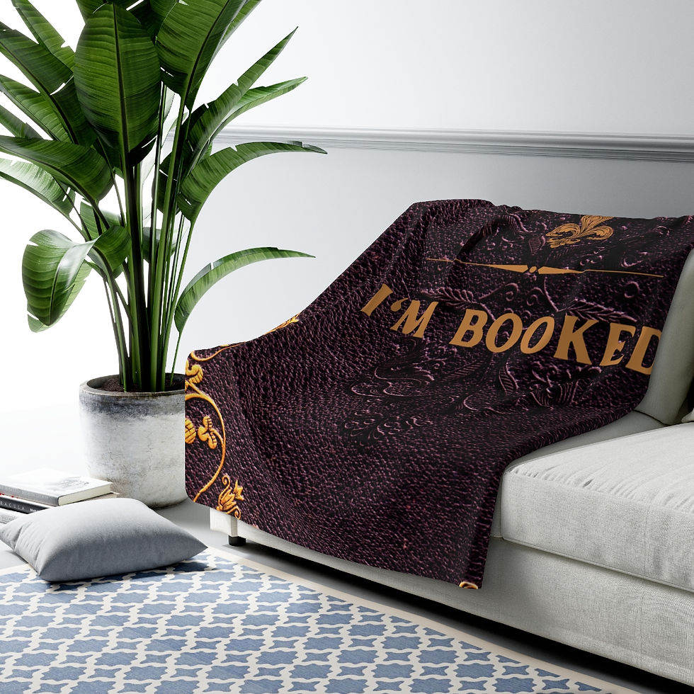 Thumbnail: "I'm Booked:" Cozy Fleece Blanket