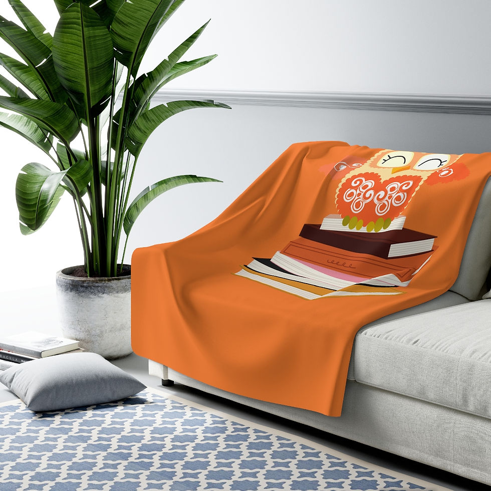 Thumbnail: Fancy Owl Stack #1: High Quality Cozy Fleece Blanket