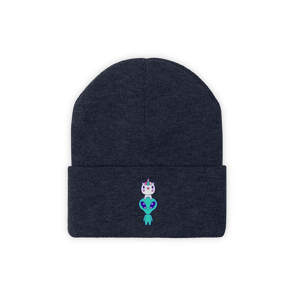Thumbnail: Unicorns and Aliens: Knit Beanie