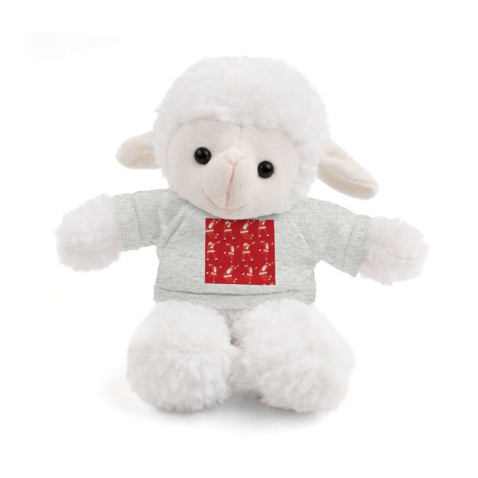 Thumbnail: Red Flip Dee Doo Santa Design: Stuffed Animals with Tee