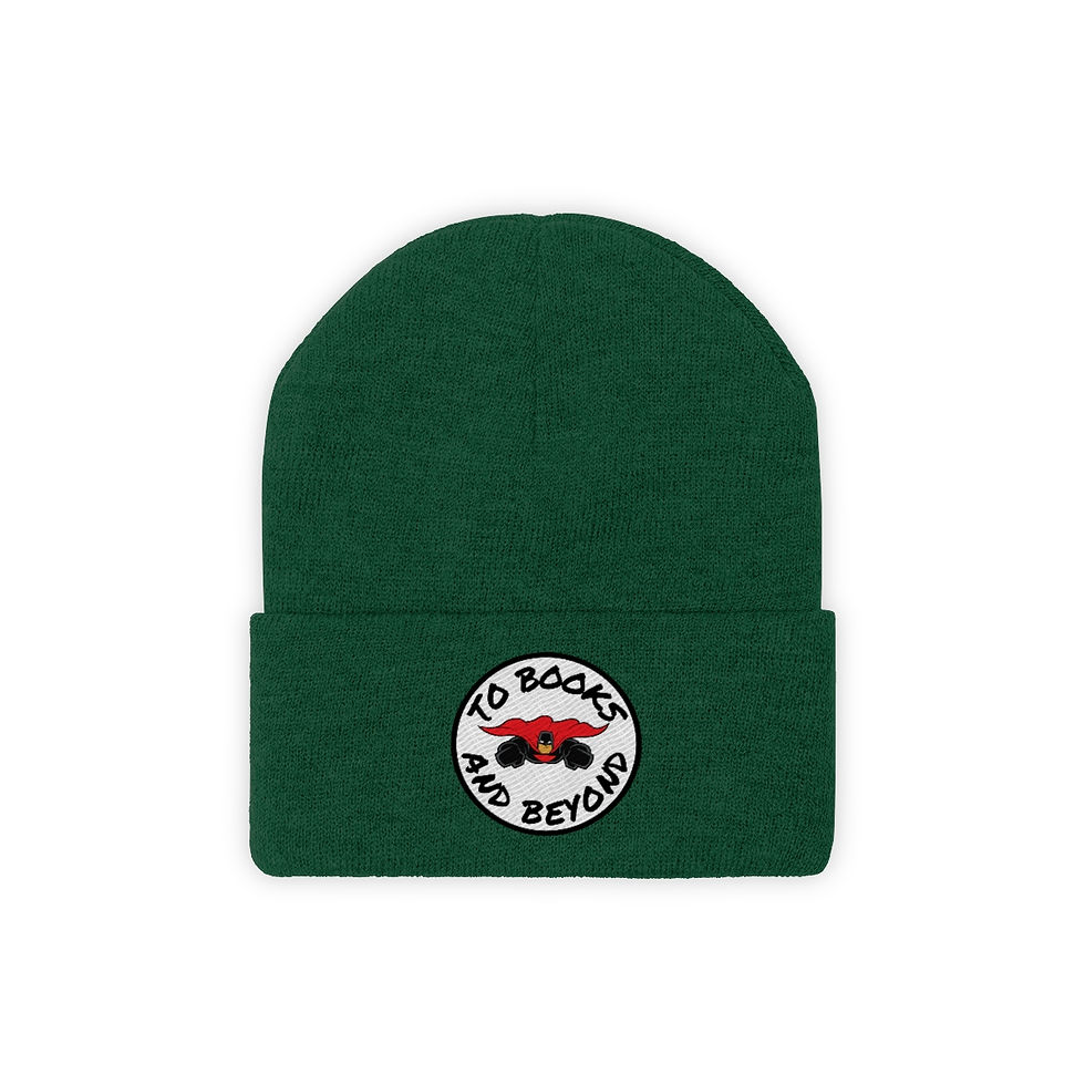 Thumbnail: To Books and Beyond Sticker #1: Knit Beanie