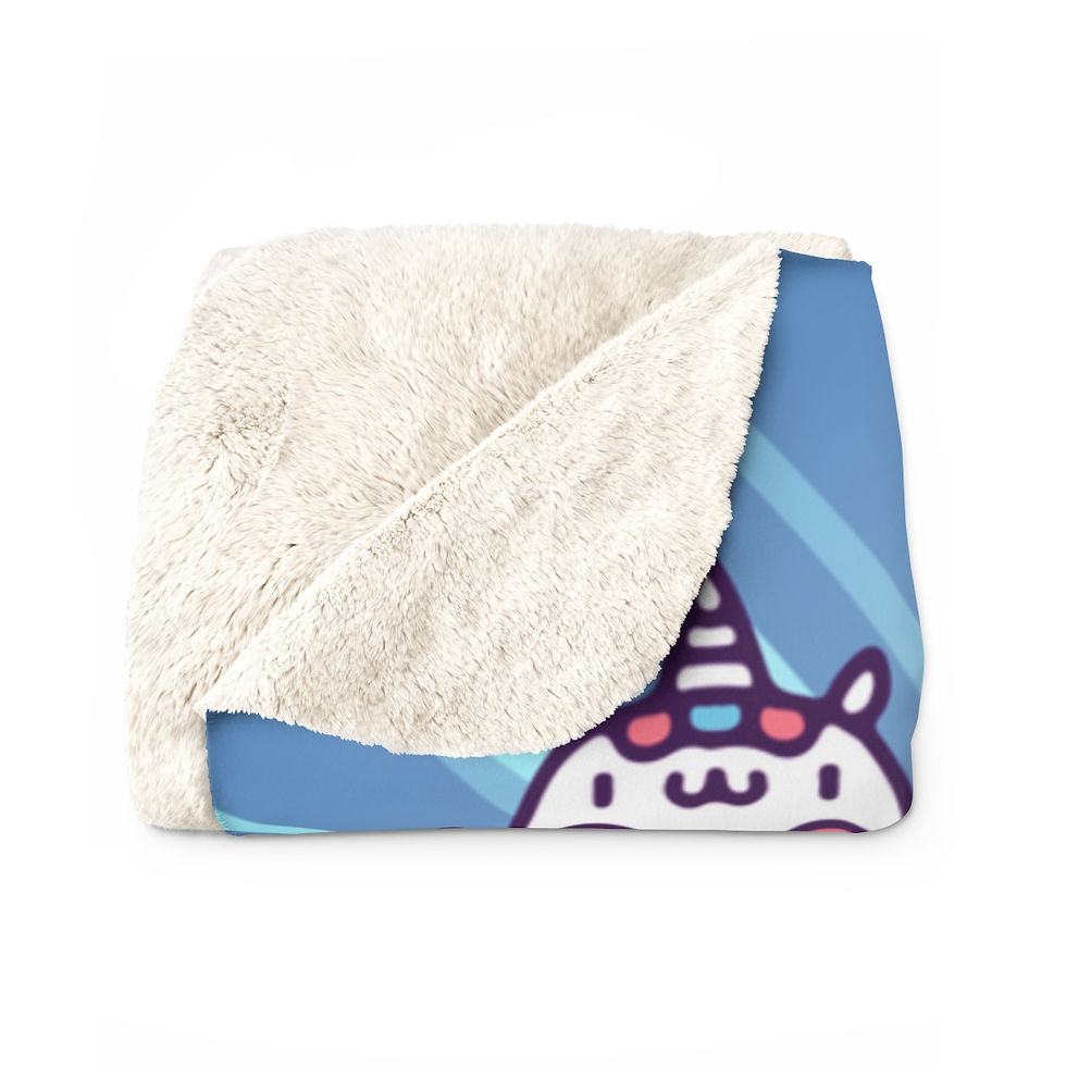Thumbnail: Unicorn Synchronized Swimmers: High Quality Cozy Fleece Blanket