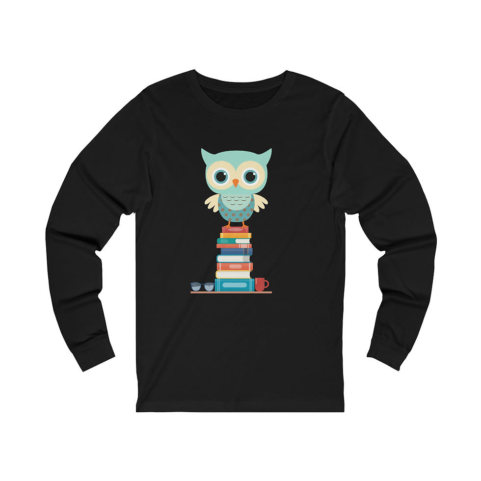 Thumbnail: Owl design #3: long sleeve tee