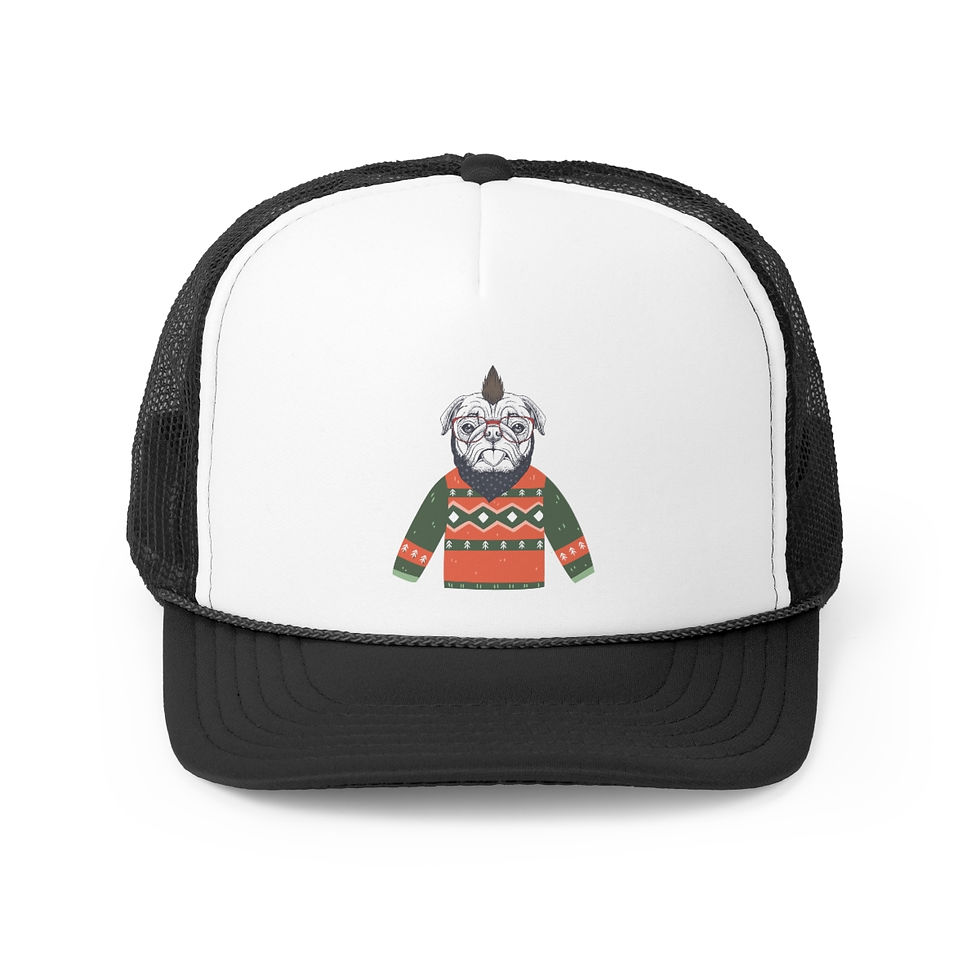 Thumbnail: Bulldog sweater Trucker Caps