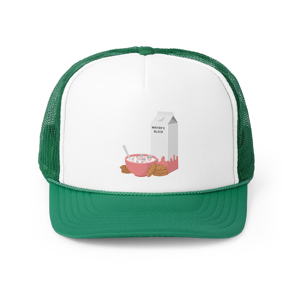 Thumbnail: Writer's Block Pink: Trucker Caps