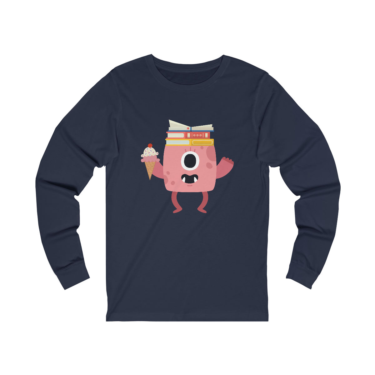 Pink Monster long sleeve tee
