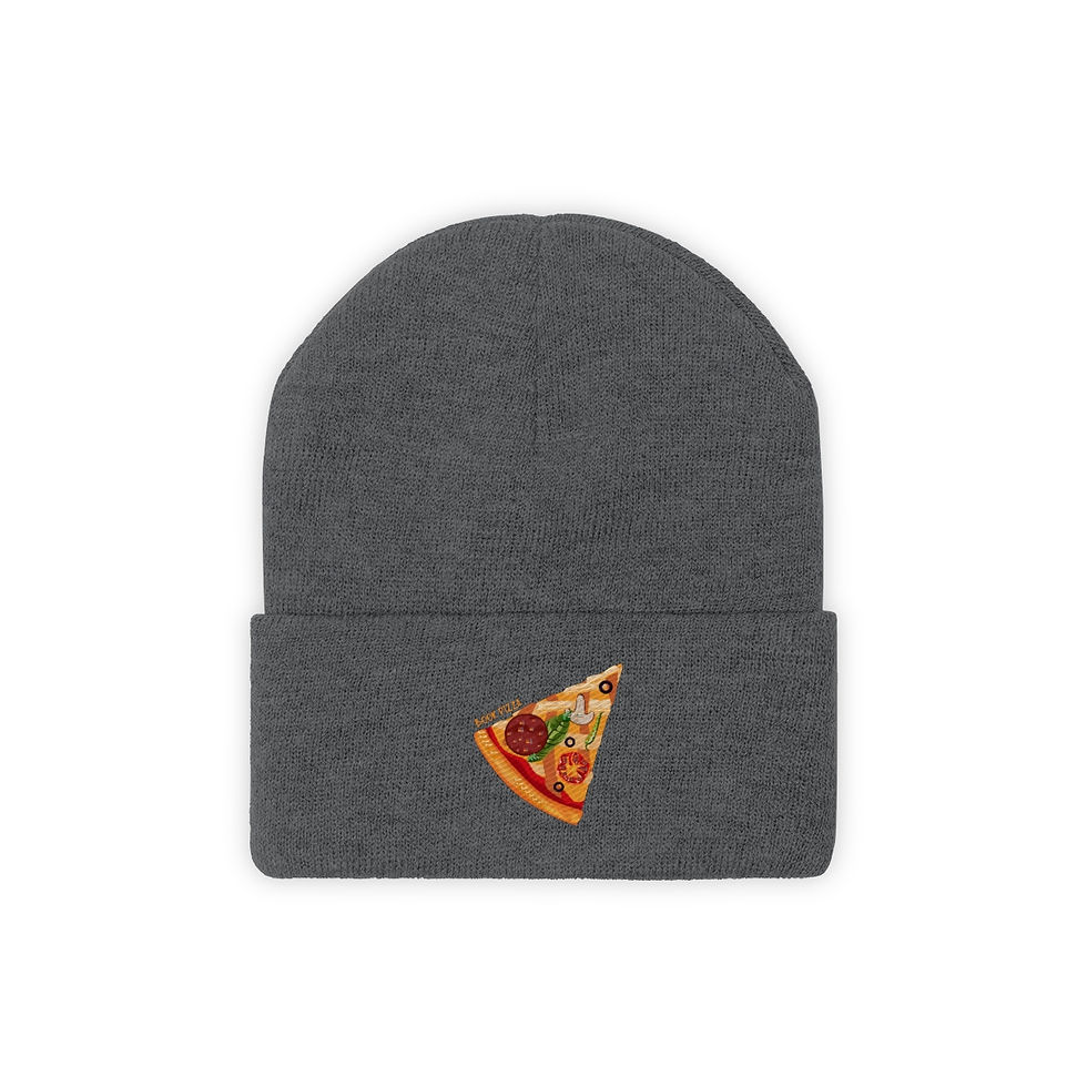 Thumbnail: Book Pizza Knit Beanie