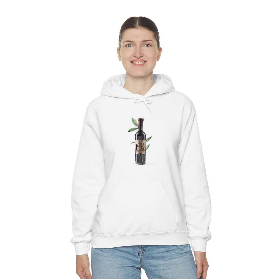 Thumbnail: Need Another Thriller Wine Label: Unisex Heavy Blend™ Hooded Sweatshirt