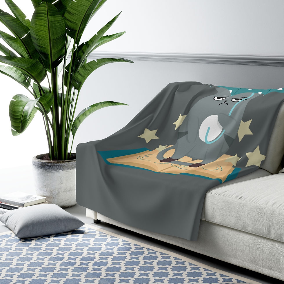 Thumbnail: Gray the Grouch / Umbrella: Cozy Fleece Blanket