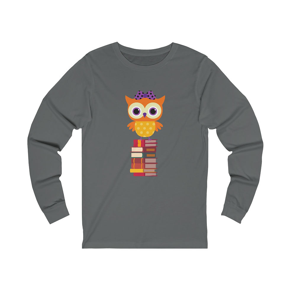 Thumbnail: Owl design #2: long sleeve tee