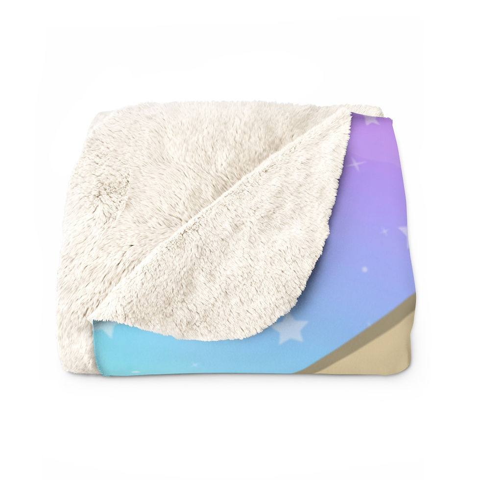 Thumbnail: Cute unicorn happiness: High Quality Cozy Fleece Blanket