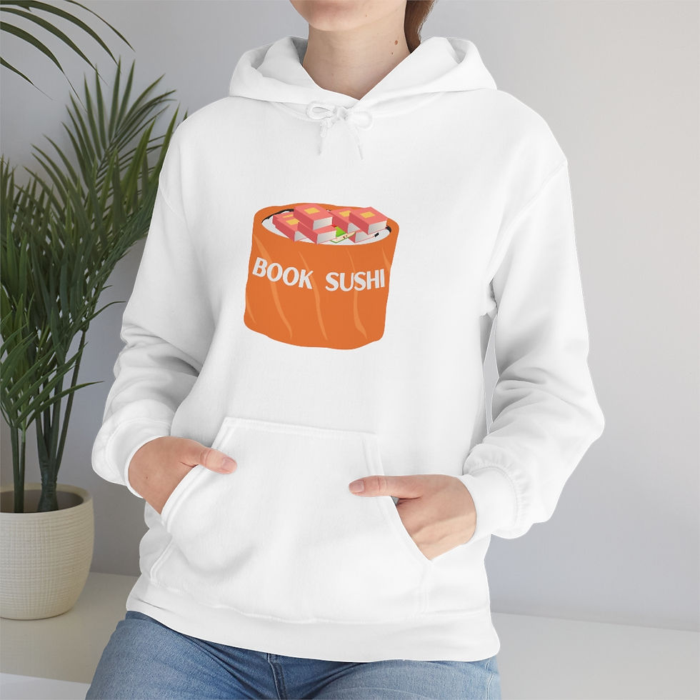 Thumbnail: Book Sushi #2: Unisex Heavy Blend™ Hooded Sweatshirt