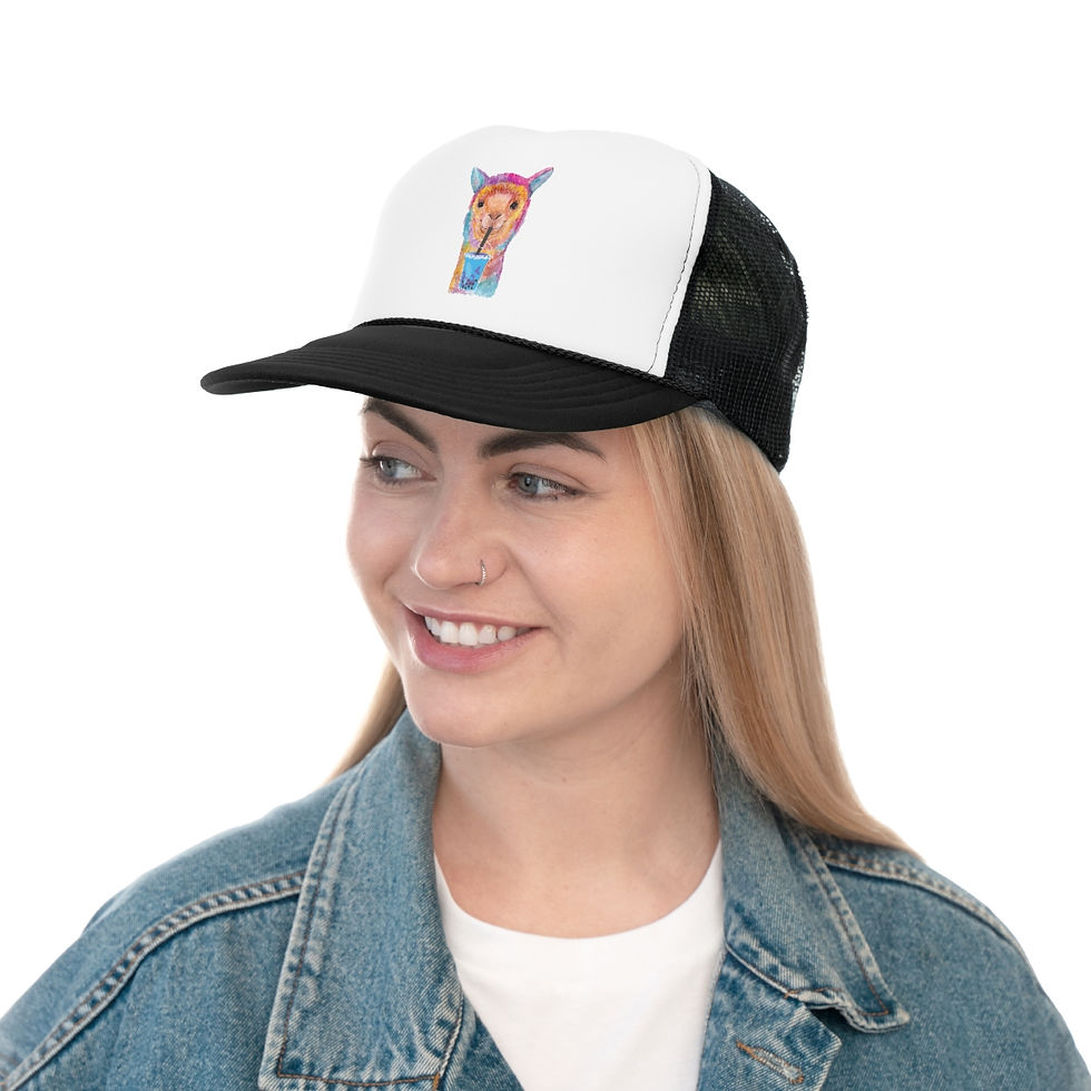 Thumbnail: Llama Boba Trucker Caps
