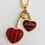 Thumbnail: Reworked  LV engraved heart  charm necklace