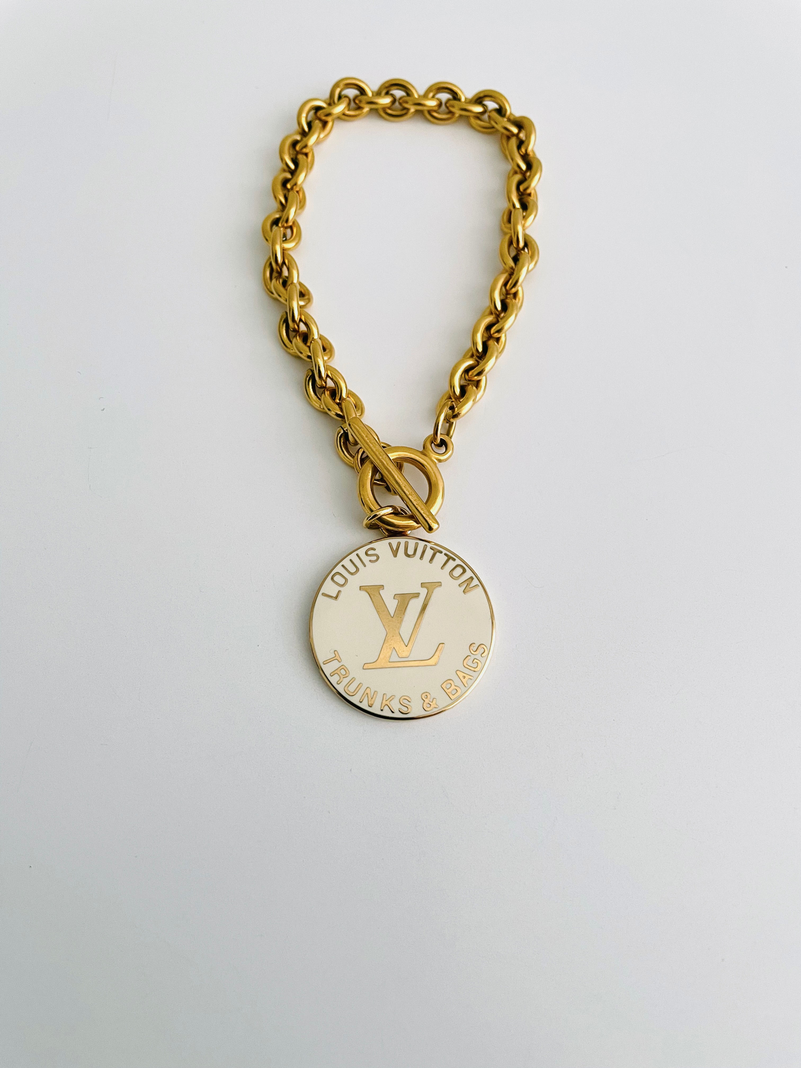 Reworked Louis Vuitton rare charm toggle bracelet