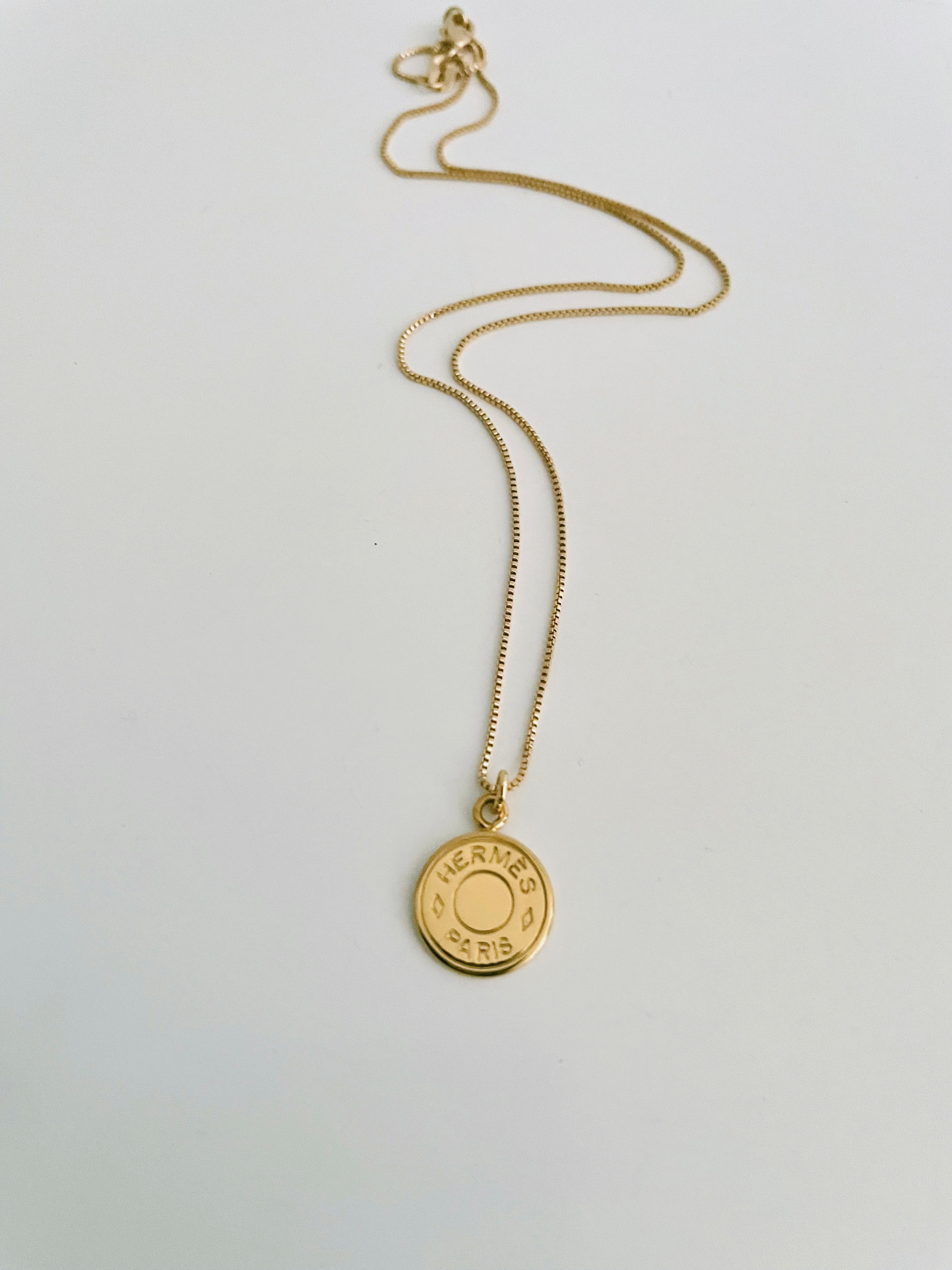 Reworked Hermes charm necklace