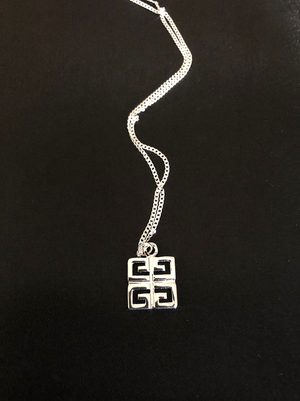 Thumbnail: Givenchy logo reworked charm necklace