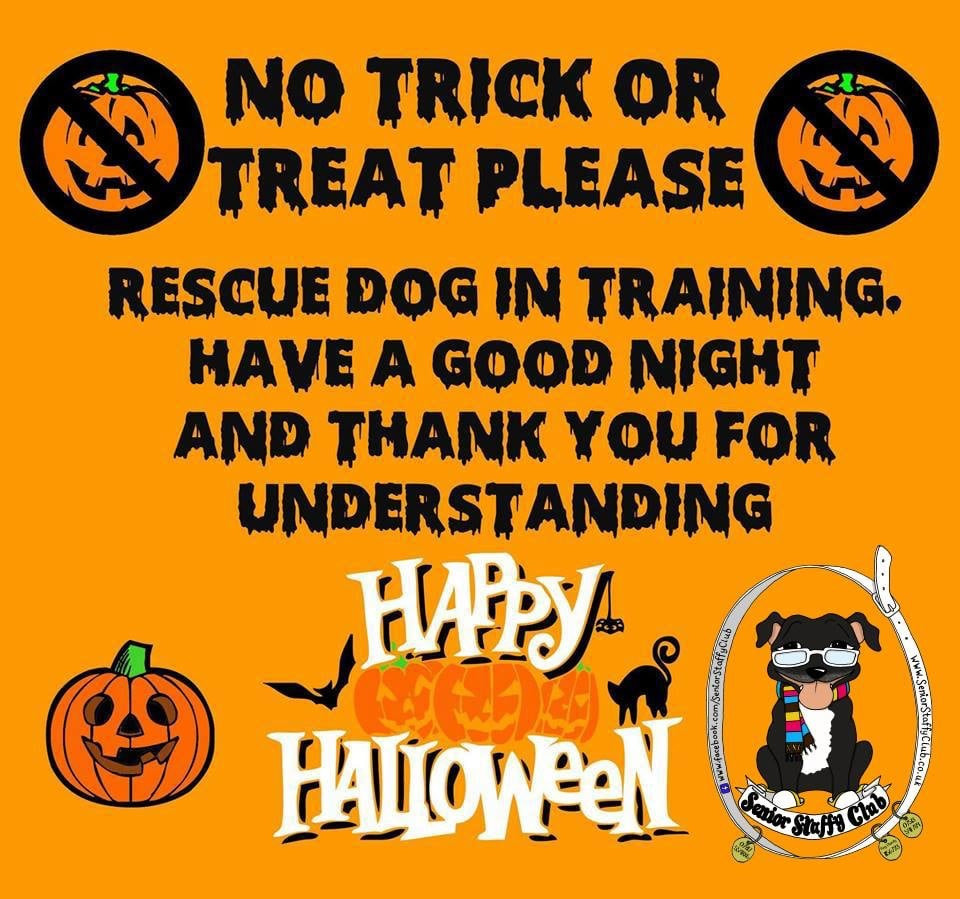 No trick or treat please sign