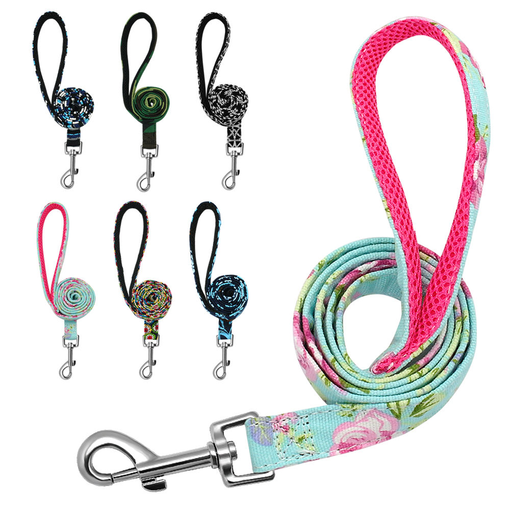 Pet Dog Leash Nylon Print Dog Leashes