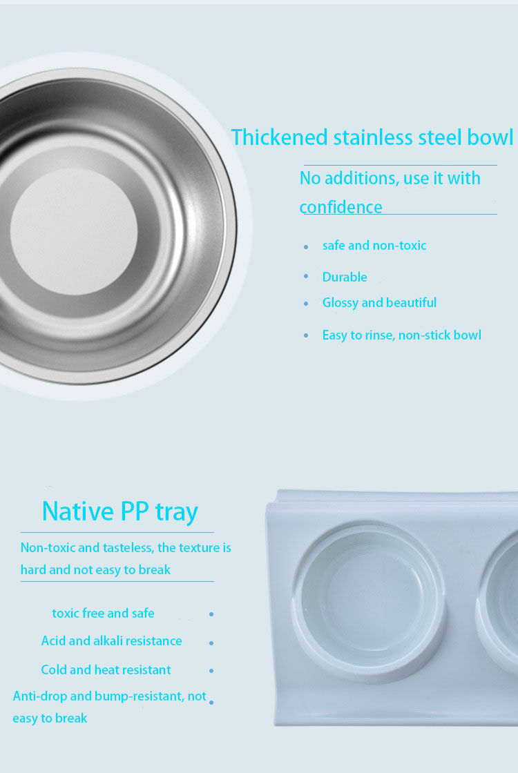 Thumbnail: Stainless steel double solutionn water bowl and feeder
