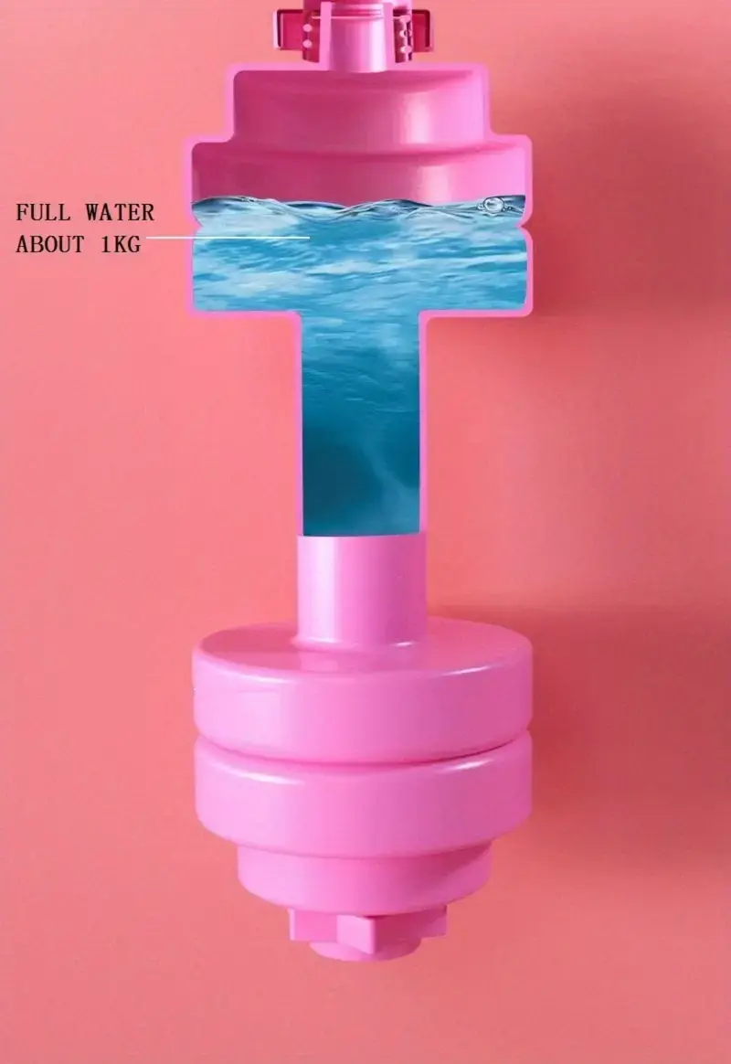 Miniatura: Adjustable Water-Filled Dumbbells for Home Fitness (1pc)