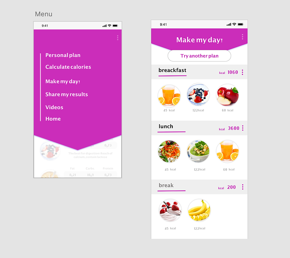 menus