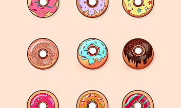 Illustration of donuts