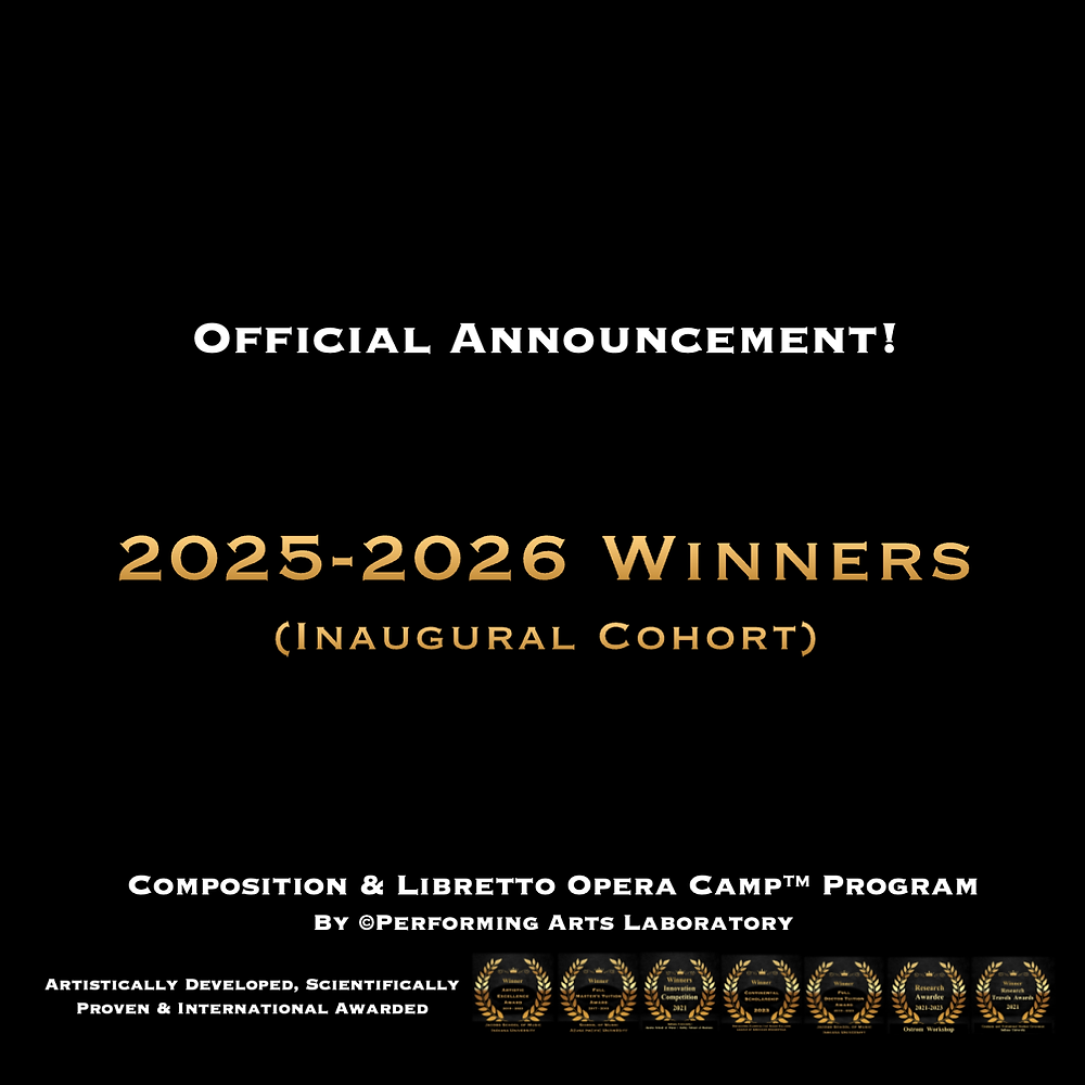 Opera Camp Sign Announcing the 2025-2026 cohort of Opera Camp™ Composition & Libretto ...