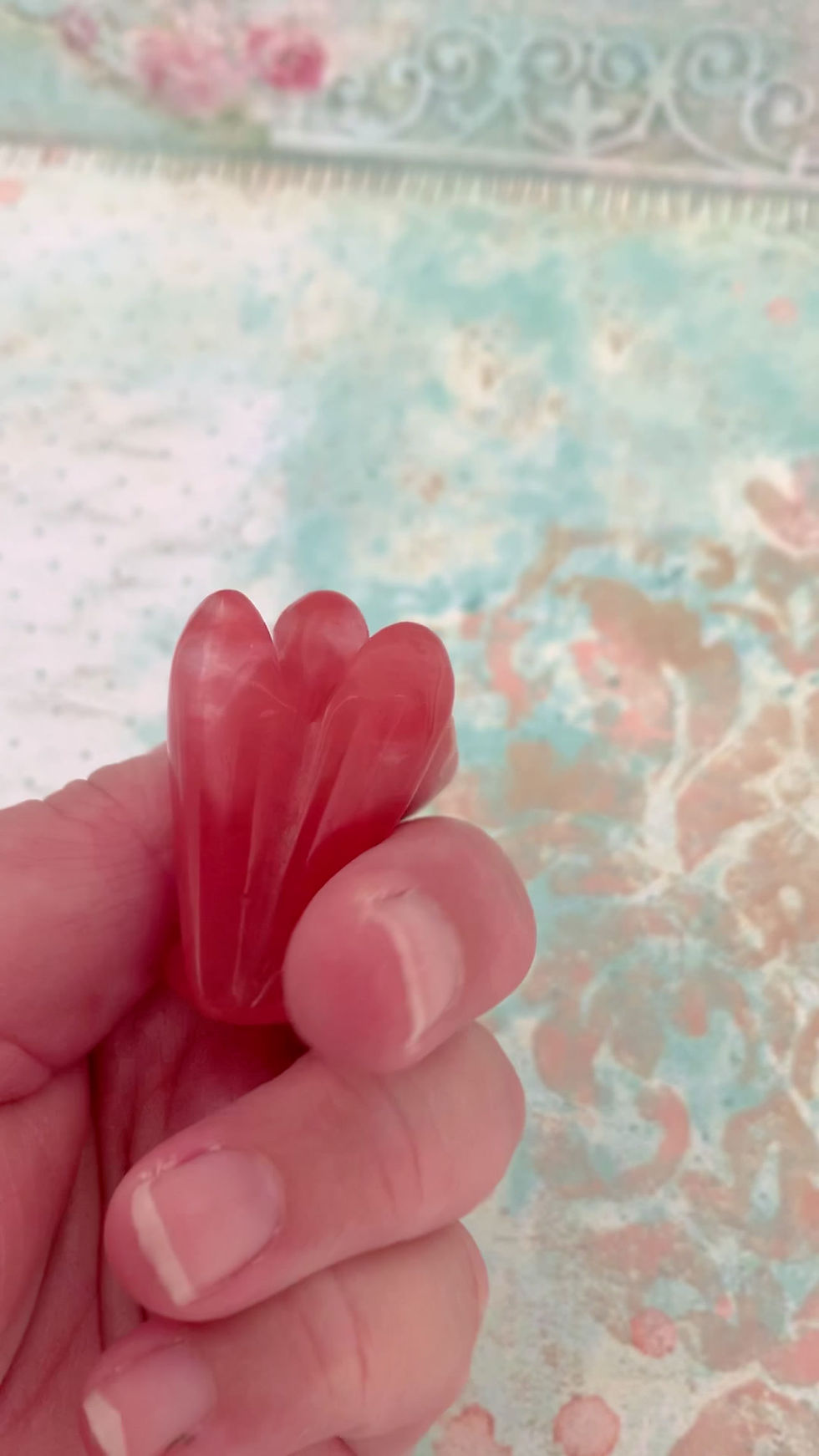 Thumbnail: Cherry Quartz Angel Crystal