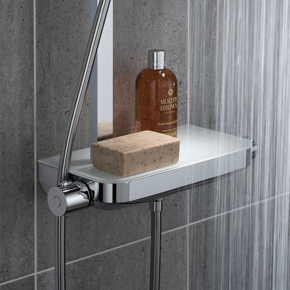 Thumbnail: VADO STRATA THERMOSTATIC SHOWER COLUMN in CHROME