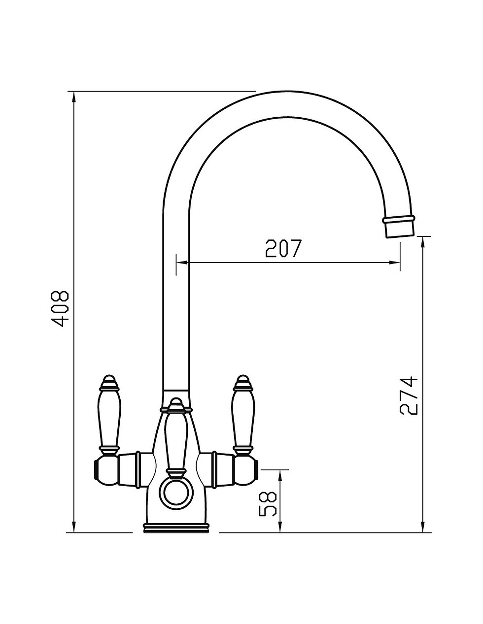 Thumbnail: Twin Lever Mono Mixer